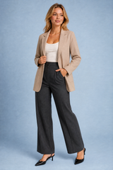 Getailleerde blazer met tailleur kraag