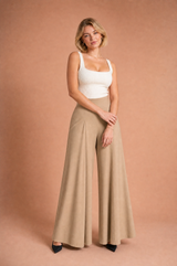 Ruime hoge taille broek