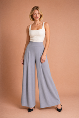 Ruime hoge taille broek