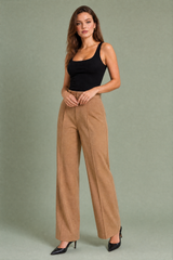 Witte tailleurpantalon met hoge taille