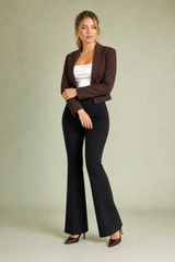 Broek hoge taille microflare