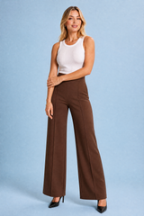 Ruimvallende hoge taille broek