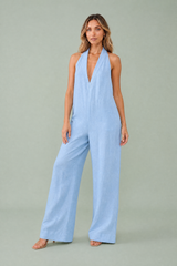 Ruime halterjumpsuit