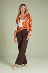 Ruime bloemenblouse