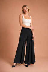 Ruime hoge taille broek