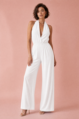 Halternekjumpsuit met blote rug