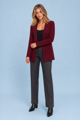 Blazer mi-long col V