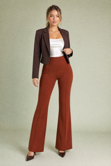 Broek hoge taille microflare