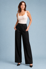 Wijde broek met hoge taille