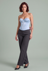 Bustier corset hartdecolleté rugvetering