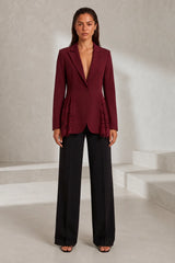 Blazer ajusté à dentelle