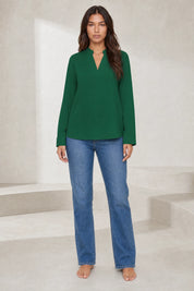 Blouse fluide col en V | Lounelle Paris