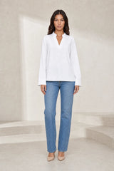Blouse fluide col en V
