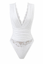Body en dentelle décolleté V | Lounelle Paris