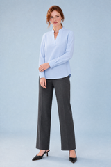 Vloeiende blouse met V-hals