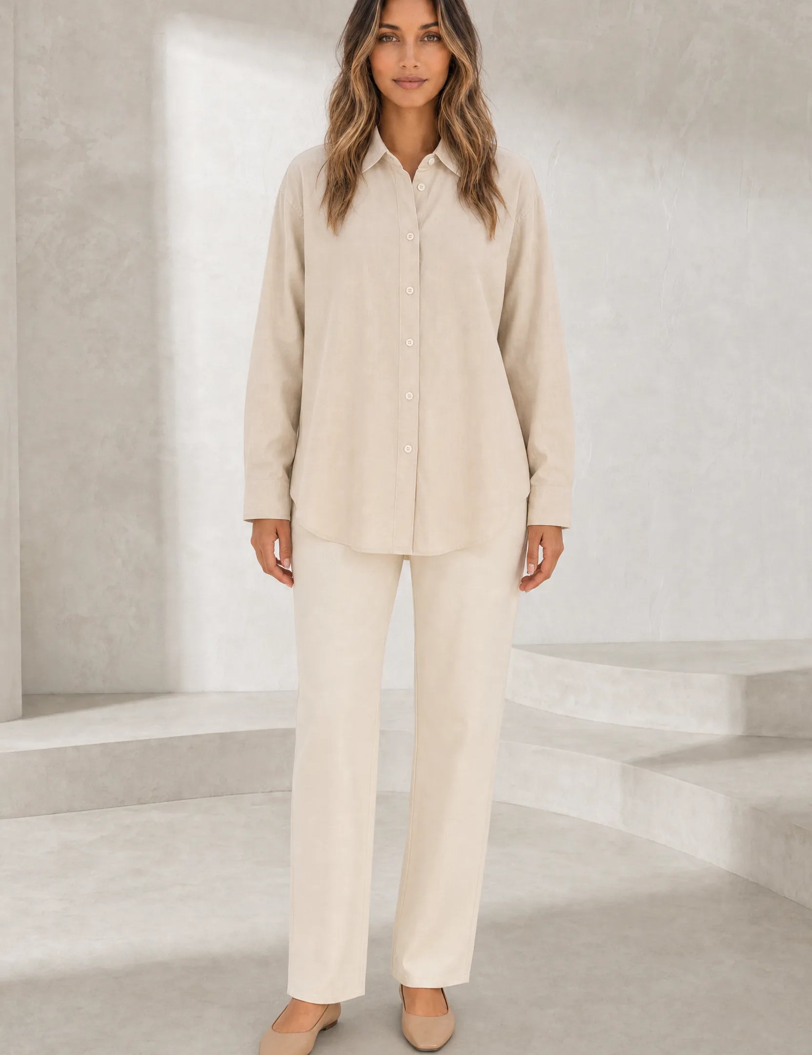 Chemise fluide à col chemise | Lounelle Paris