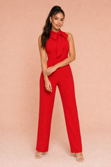 Knope jumpsuit zonder mouwen