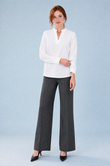 Vloeiende blouse met V-hals