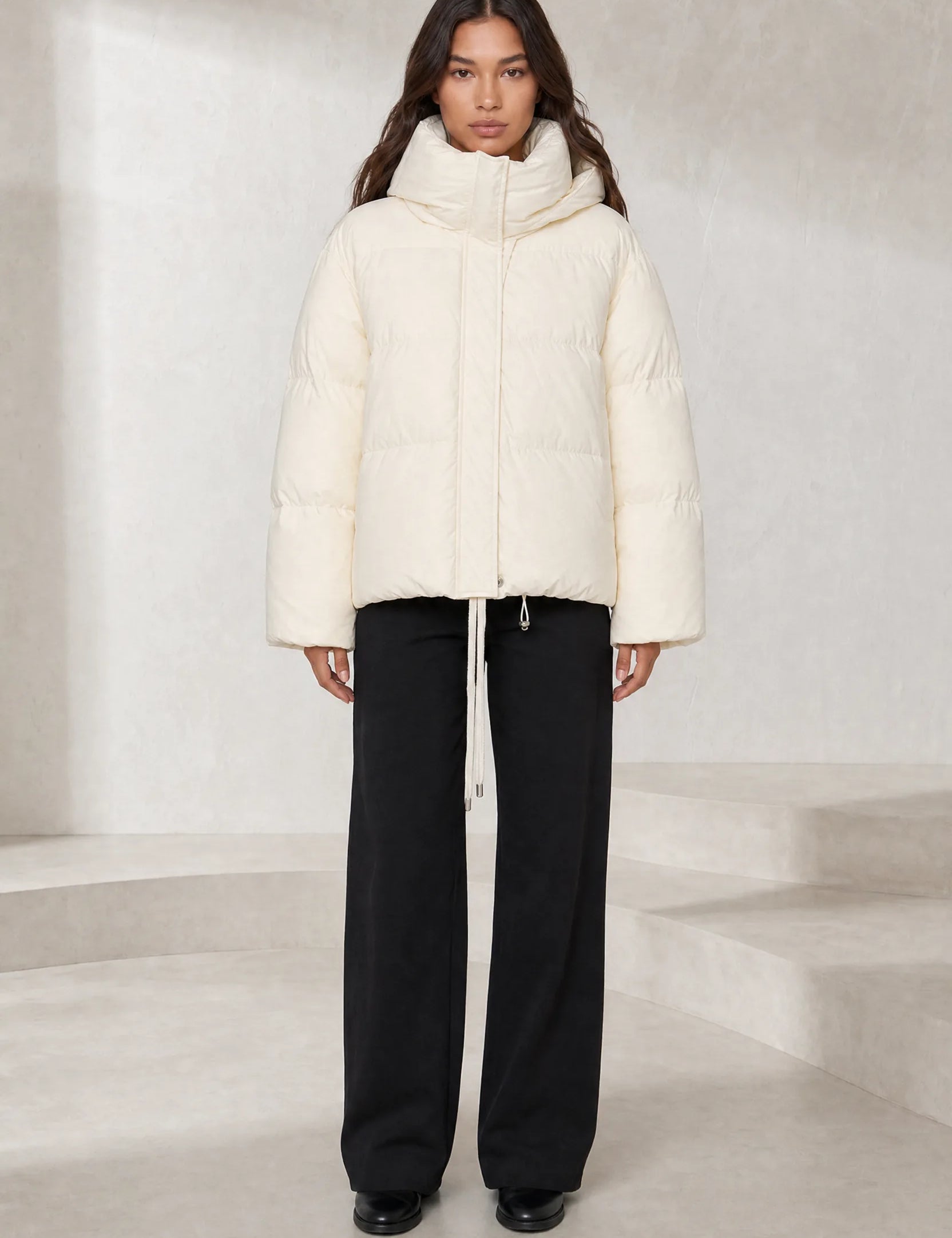 Doudoune courte à capuche oversize | Lounelle Paris
