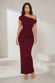Robe longue asymétrique moulante | Lounelle Paris