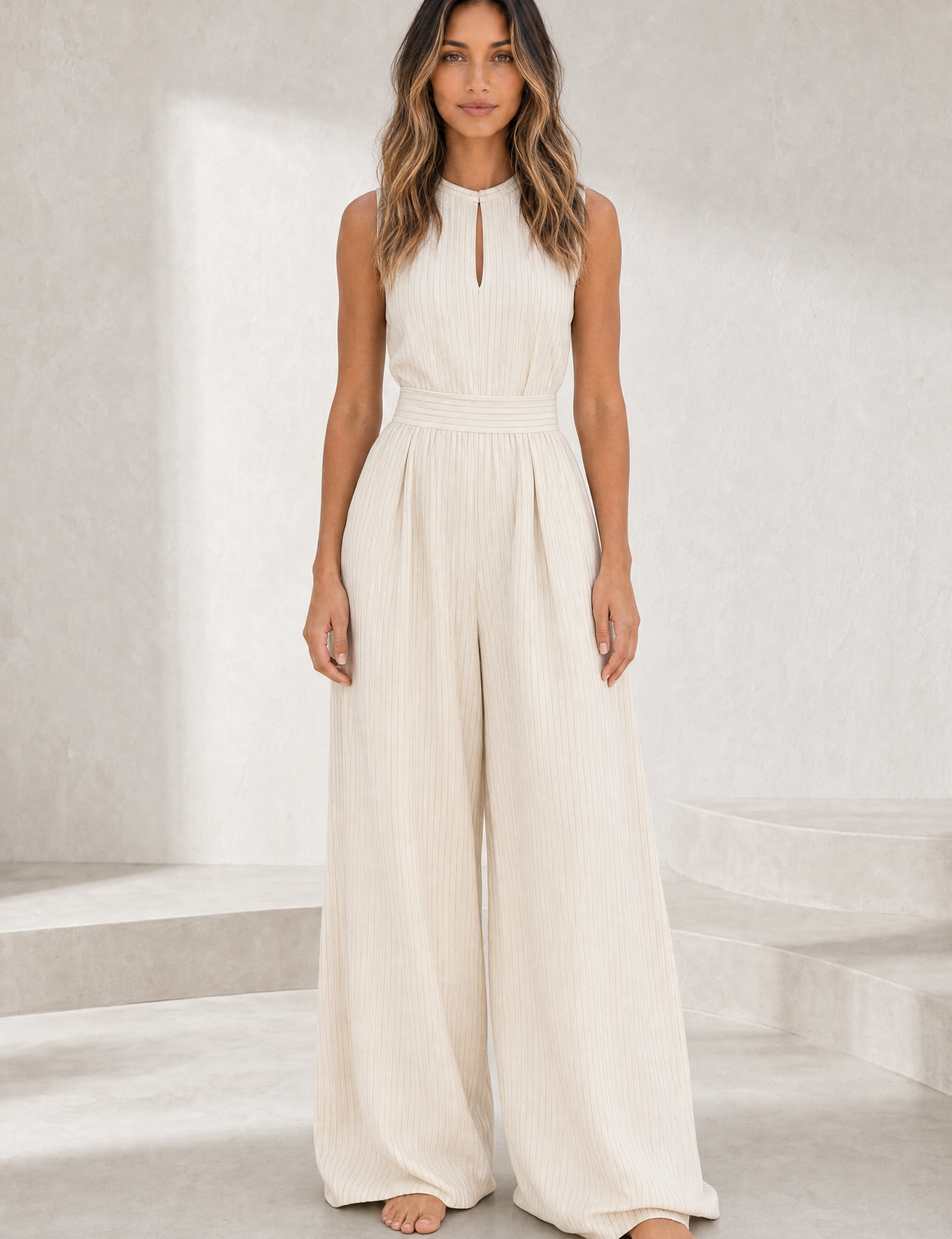 Combinaison rayée taille marquée | Lounelle Paris