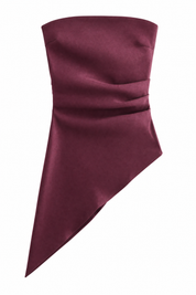 Top bustier froncé asymétrique | Lounelle Paris