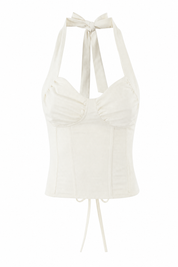 Crop top corset licou décolleté en cœur | Lounelle Paris