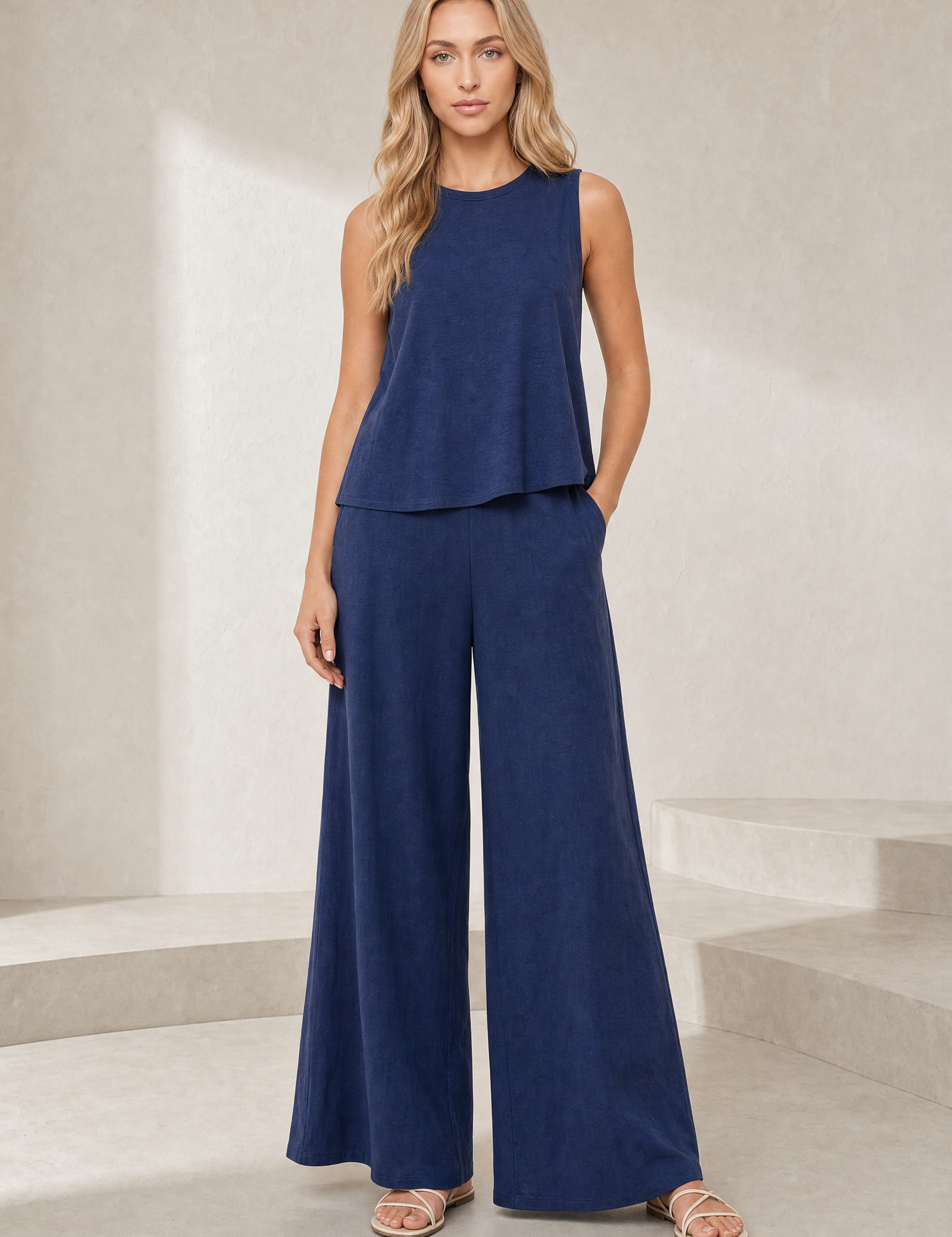 Ensemble pantalon large fluide | Lounelle Paris