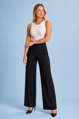 Ruimvallende hoge taille broek