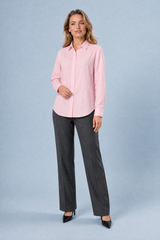 Lange mouwen, vloeiende blouse