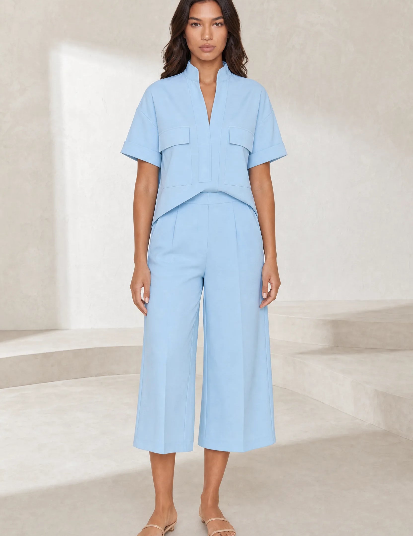 Ensemble deux pièces ample col V | Lounelle Paris