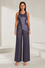 Ensemble pantalon asymétrique sans manches