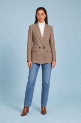 Blazer getailleerd pied-de-poule
