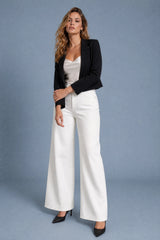 Hoge taille wijde pijp jeans