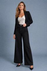 Hoge taille wijde pijp jeans