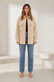 Manteau mi-long ample à revers | Lounelle Paris