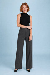 Hoge taille vloeiende tailleurpantalon