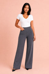 Vloeiende broek met hoge taille