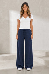 Pantalon large à cordon