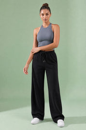 Pantalon large à cordon | Variante Noir | Lounelle Paris