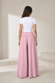 Pantalon large plissé taille haute | Lounelle Paris
