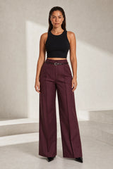 Wijde broek met hoge taille