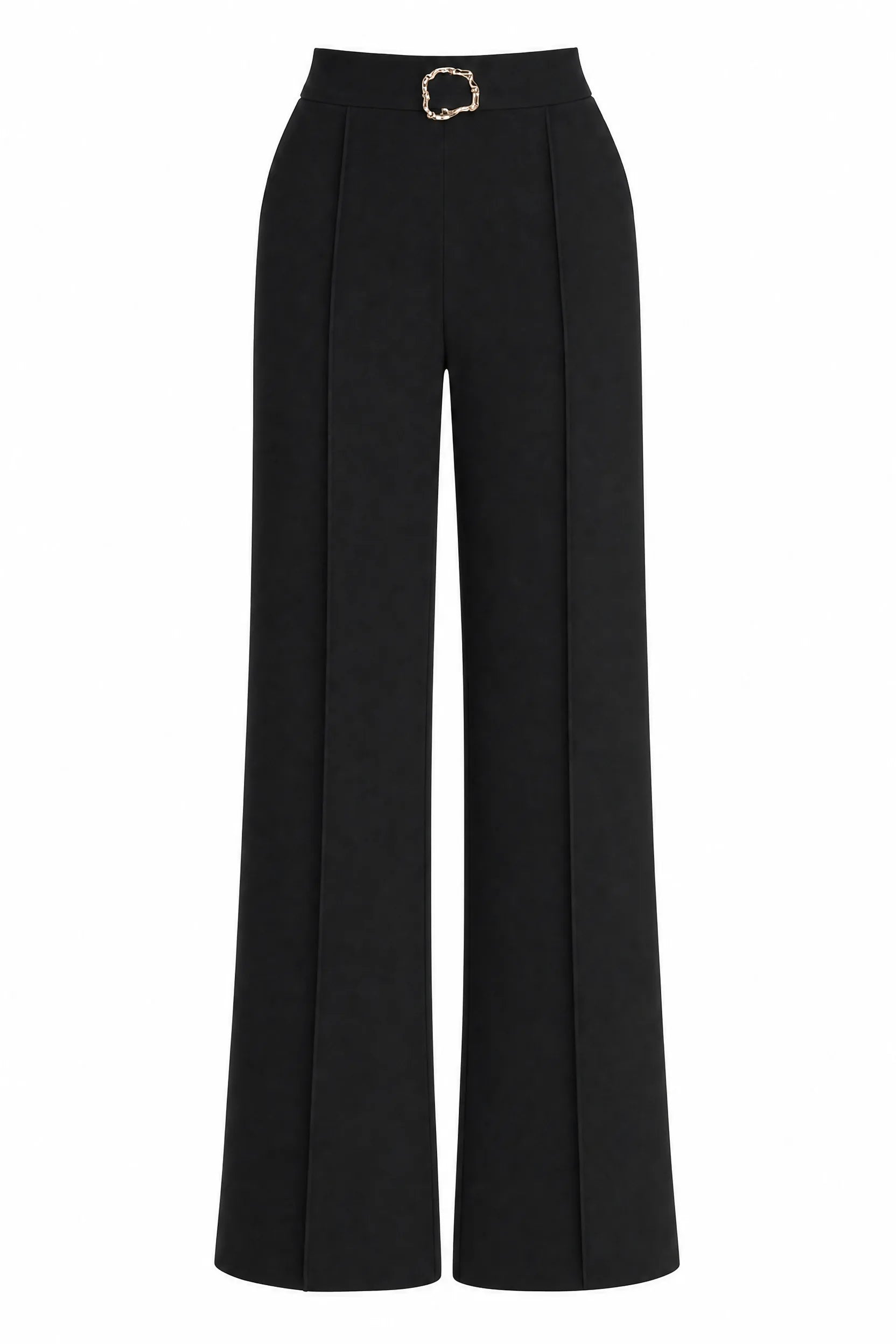 Pantalon noir taille haute évasé | Lounelle Paris