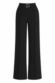 Pantalon noir taille haute évasé | Lounelle Paris