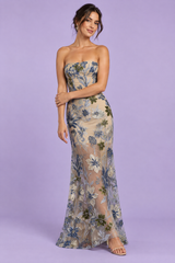 Beige strapless bodyconjurk