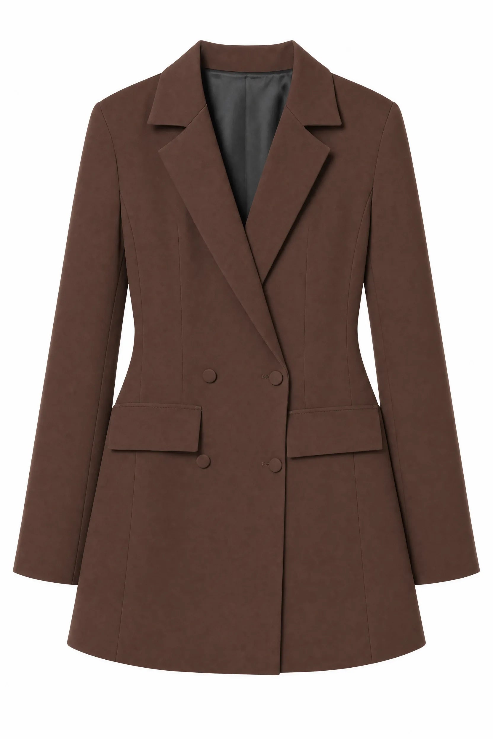 Robe blazer col tailleur double boutonnage | Lounelle Paris