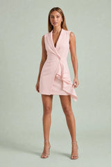 Blazer col jurk zonder mouwen