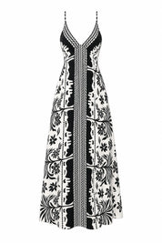 Robe longue blanche à fines bretelles | Lounelle Paris
