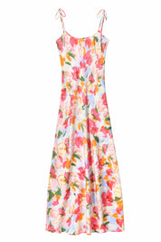 Robe longue bleue à bretelles | Lounelle Paris