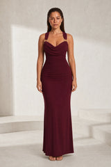 Robe longue col bénitier dos nu